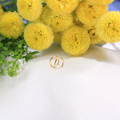 14K Gold Ear Cuff Earring