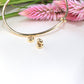 14K Yellow Gold Stopper For Bangle Charms