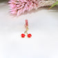 14K Yellow Gold Dangle Cherry Charm