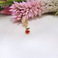 14K Yellow Gold Dangle Rose Charm