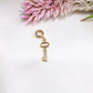 14K Yellow Gold Dangle Key Charm