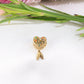 14K Yellow Gold Heart Slider