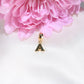 14K Yellow Gold Initial A Dangle Charm