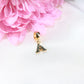14K Yellow Gold Initial A Dangle Charm