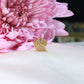 14K Yellow Gold Dog Paw Print Slider