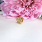 14K Yellow Gold Dog Paw Print Slider
