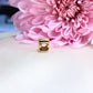14K Yellow Gold Dog Paw Print Slider