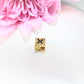 14K Yellow Gold Flower Slider
