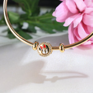 14K Yellow Gold Minnie Mouse Slider