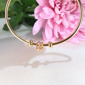 14K Yellow Gold Slider