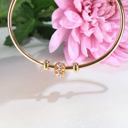 14K Yellow Gold Slider