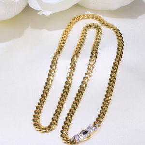14K Gold Monaco Cuban Chain 6mm 24in