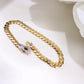 14K Gold Monaco Bracelet 6mm 8in
