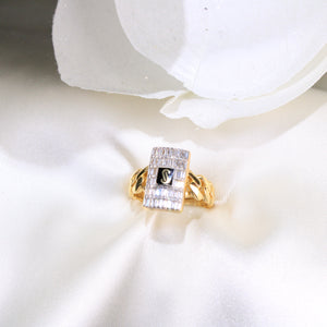 14K Monaco RING CLASSIC -Baguette Link