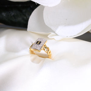 14K Monaco RING CLASSIC -Baguette Link