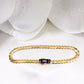 14K Gold Monaco Bracelet 5mm 7in