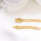 14K Gold Monaco Bracelet 5mm 7in