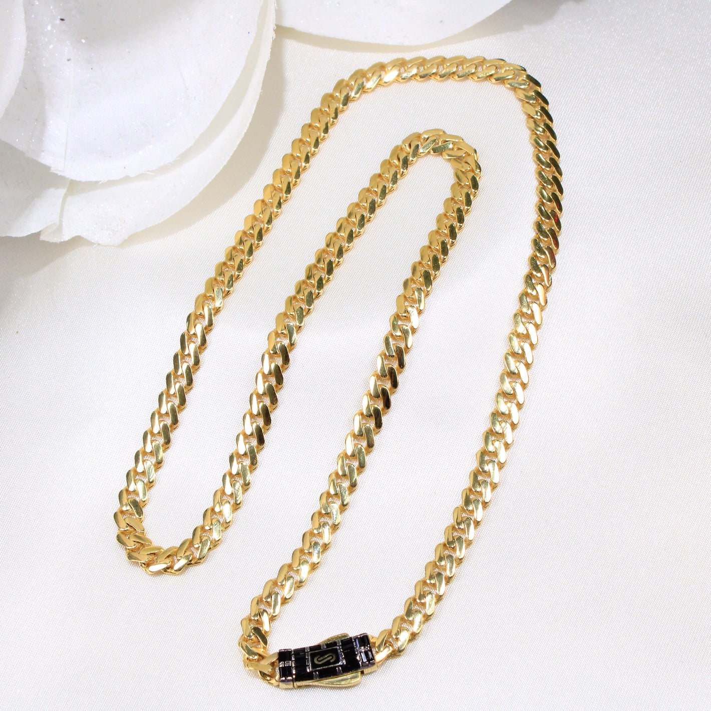14K Gold Monaco Cuban Chain 5mm 18in