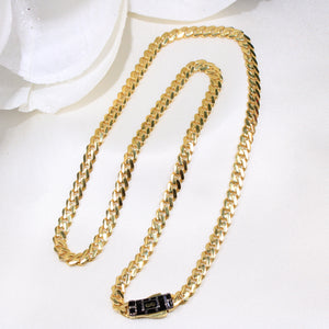 14K Gold Monaco Cuban Chain 5mm 18in