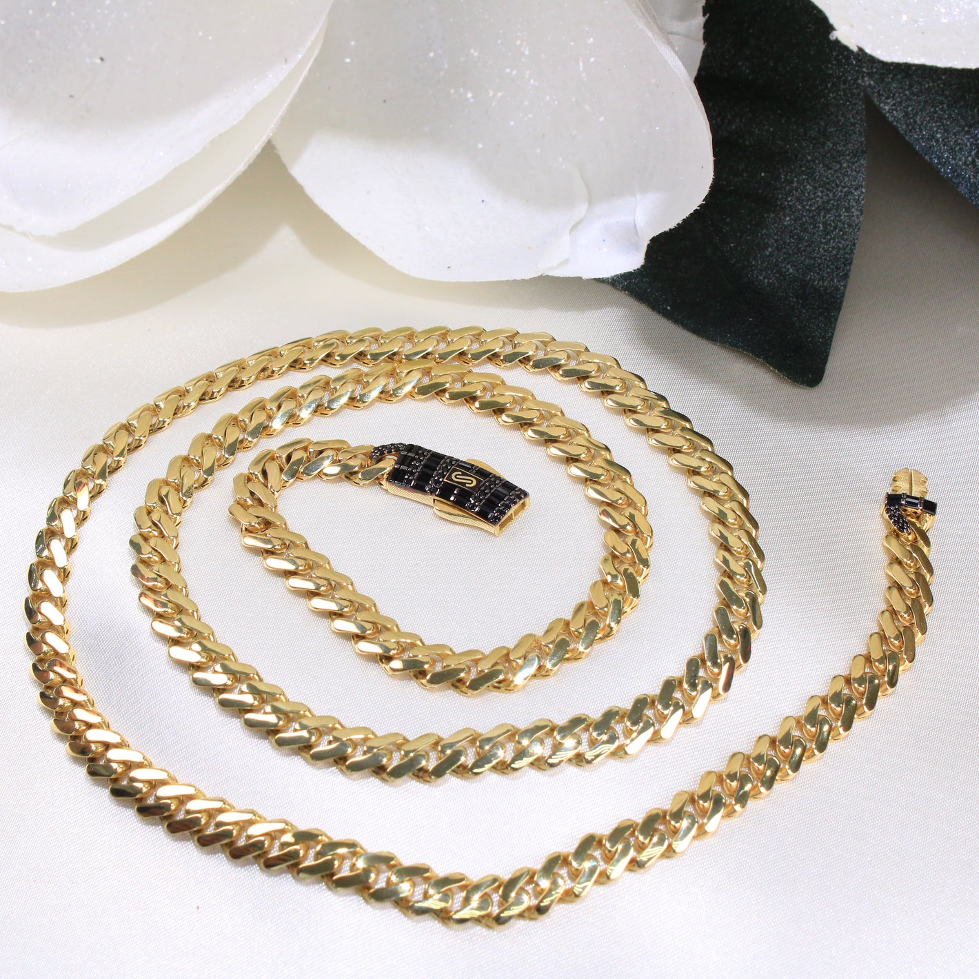 14K Gold Monaco Cuban Chain 6mm 24in
