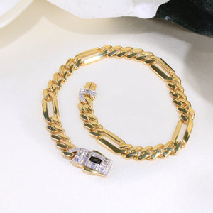 14K Gold Monaco Bracelet 6mm 8in
