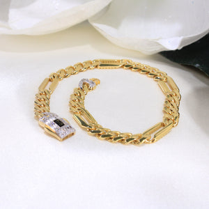 14K Gold Monaco Bracelet 6mm 8in
