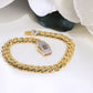 14K Gold Monaco Bracelet 8mm 8in