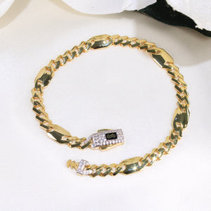 14K Gold Monaco Bracelet 6mm 7in