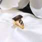 14K Monaco Black Edition Ring Classic Pavé - Pavé Link