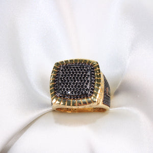 14K Men's Monaco Ring Black Edition