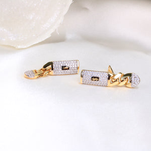 14k Monaco Earrings Classic Plain - Link