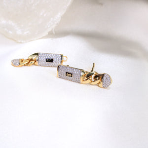 14k Monaco Earrings Classic Plain - Link