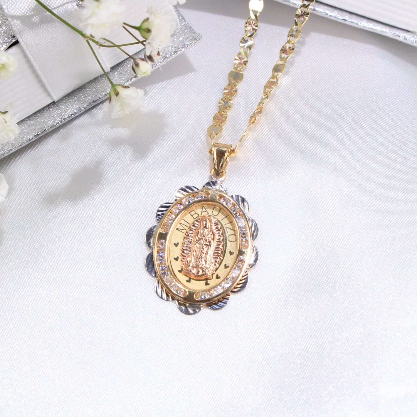 14K Yellow Gold Baptism Charm