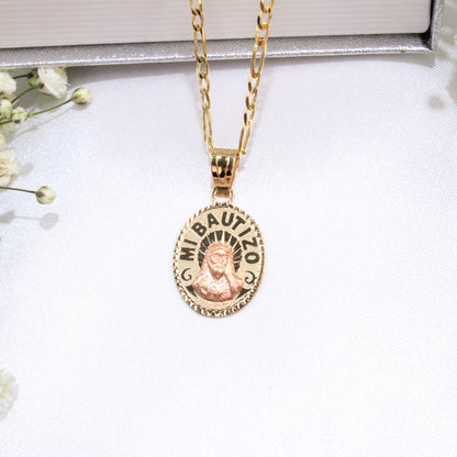 14K Yellow Gold Baptism Charm