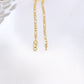 14K Gold Figaro Solid Chain 2.2mm 18in