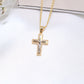 14K Yellow Gold Cross Charm
