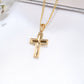 14K Yellow Gold Cross Charm