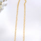 14K Gold Hollow Cuban Chain 2.2mm 18in