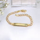 14K Gold Cuban ID Link Baby Bracelet 6"