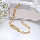 14K Gold Cuban ID Link Baby Bracelet 6"