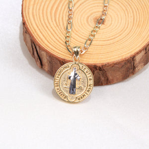 14K Yellow Gold Saint Benedict Charm