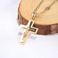 14K Yellow Gold Crucifix Charm