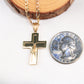 14K Yellow Gold Crucifix Charm