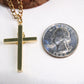14K Yellow Gold Crucifix Charm