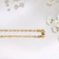 14K Gold 3Tone Valentino Chain 2.4mm 20in