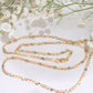 14K Gold Tri-Color Valentino Chain 2.5mm 20in