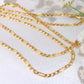 14K Gold Solid Figaro Chain 2.3mm 20in