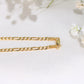 14K Gold Solid Figaro Chain 2.3mm 20in