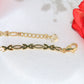 14K Yellow Gold Heart Quinceañera Charm Bracelet 3mm 8in
