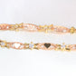 14K Yellow Gold Heart Quinceañera Bracelet 2mm 8in